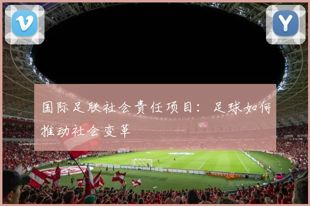 国际足联社会责任项目：足球如何推动社会变革